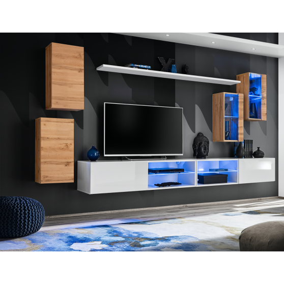 Meblościanka SWITCH SW 25 Wotan / Biały SWITCH BIAŁY / WOTAN Podstawowe