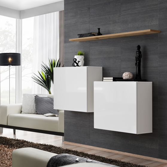 Zestaw dwóch komód SB1 Wotan / Biały SWITCH BIAŁY / WOTAN Podstawowe