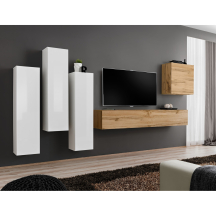 Meblościanka SWITCH SW 3 Biały / Wotan SWITCH BIAŁY / WOTAN Podstawowe