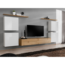 Meblościanka SWITCH SW 4 Biały / Wotan SWITCH BIAŁY / WOTAN Podstawowe