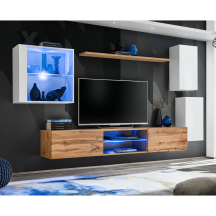 Meblościanka SWITCH SW 23 Biały / Wotan SWITCH BIAŁY / WOTAN Podstawowe