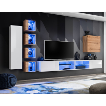 Meblościanka SWITCH SW 26 Biały / Wotan SWITCH BIAŁY / WOTAN Podstawowe