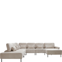 Narożnik 8L+1+7+1+1+4P bez pufy MODULO Podstawowe