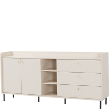 Szeroka komoda GR4 Beż Piaskowy GRANDE Podstawowe