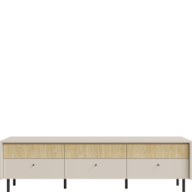 Szafka RTV 183 cm MA8 Beż Piaskowy / Dąb Olejowany MALTA Podstawowe