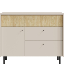 Komoda MA7 Beż Piaskowy / Dąb Olejowany MALTA Podstawowe