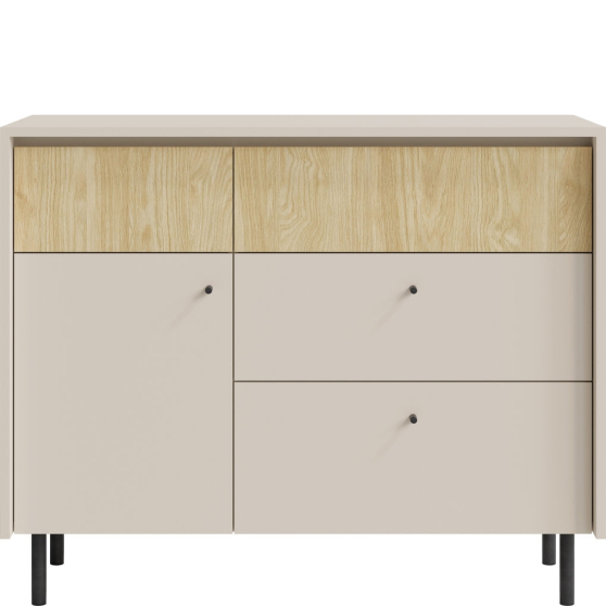 Komoda MA7 Beż Piaskowy / Dąb Olejowany MALTA Podstawowe