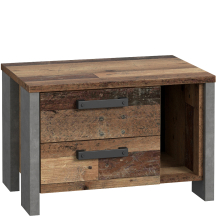 Szafka nocna z szufladami i wnęką CLFK021-C546 CLIF Podstawowe