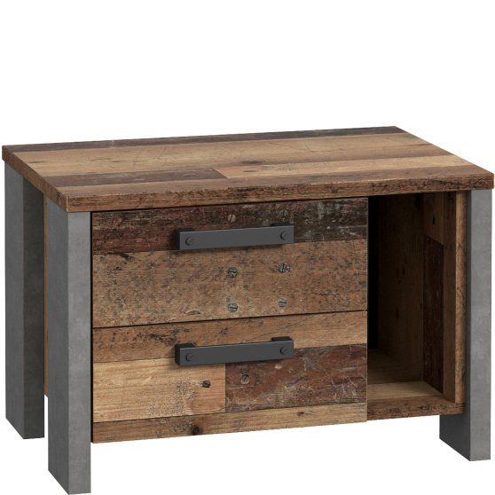 Szafka nocna z szufladami i wnęką CLFK021-C546 CLIF Podstawowe