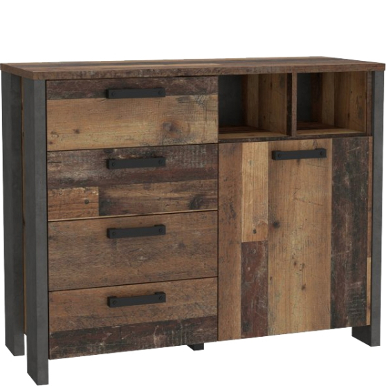 Komoda 4 szuflady 1 szafka CLFK221-C546 CLIF Podstawowe