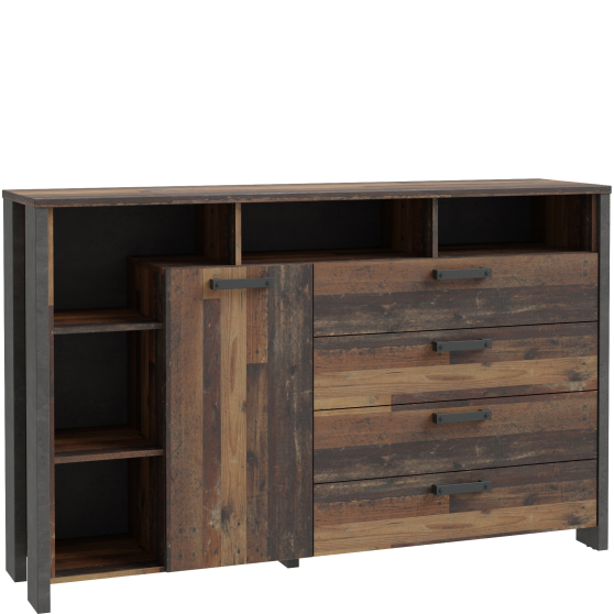 Komoda 160 cm Lewa CLFK352L-C546 CLIF Podstawowe