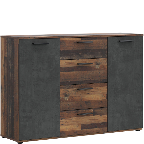 Komoda 4 szuflady 2 szafki HLNK26-C754 CLIF Podstawowe