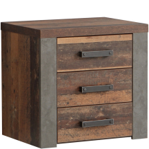 Szafka nocna 3 szuflady NLKK012-C546 CLIF Podstawowe