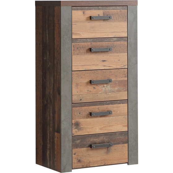 Komoda wysoka 5 szuflad NLKK311-C546 CLIF Podstawowe