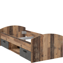 Łóżko młodzieżowe 90 x 200 z szufladami WNL09-C943 CLIF Podstawowe