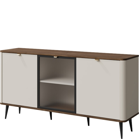 Komoda 3-drzwiowa z witryną MARLY Podstawowe (1)