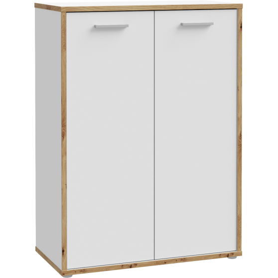 Szafka 2 drzwi KFLK321-C881 Biały / Dąb Artisan KEFLAVIK Podstawowe