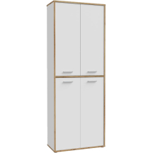 Szafka wysoka 4 drzwi KFLS822-C881 Biały / Dąb Artisan KEFLAVIK Podstawowe