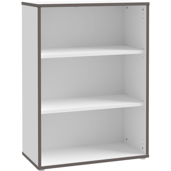 Regał niski KFLR322-J53 Biały / Szary KEFLAVIK Podstawowe