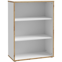 Regał niski KFLR322-C881 Biały / Dąb Artisan KEFLAVIK Podstawowe