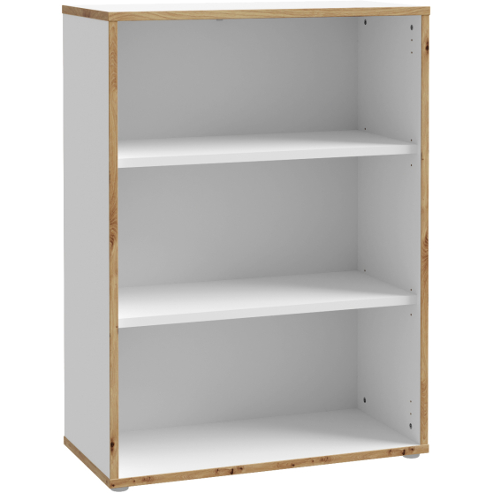 Regał niski KFLR322-C881 Biały / Dąb Artisan KEFLAVIK Podstawowe