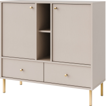 Komoda 825 2F 2SO Beż Piaskowy TOKYO 2 Podstawowe