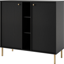 Komoda 822 2F Czarny Grafit TOKYO 2 Podstawowe