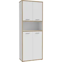 Szafa 4 drzwi KFLR822-C881 Biały / Dąb Artisan KEFLAVIK Podstawowe