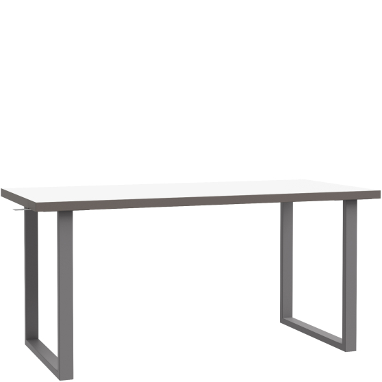 Biurko 160 cm KFLB422-120-940 Biały / Szary KEFLAVIK Podstawowe