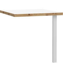 Element łączący dwa biurka 90° KFLB90-M897 Biały / Dąb Artisan KEFLAVIK Podstawowe