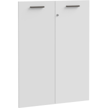 Komplet drzwi z zamkiem 2 szt. KFLF321-120 Biały KEFLAVIK Podstawowe