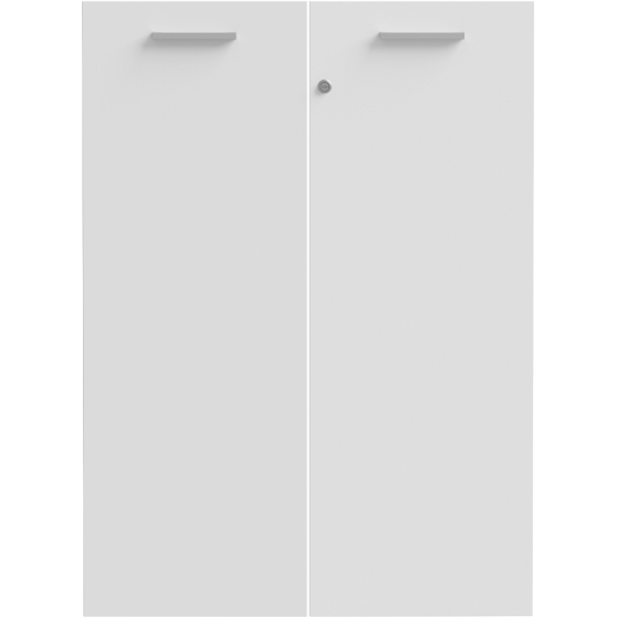 Komplet drzwi z zamkiem 2 szt. KFLF321-120A Biały KEFLAVIK Podstawowe