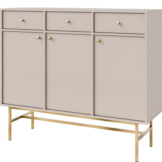 Komoda 827 3F 3SO Beż Piaskowy TOKYO 3 Podstawowe