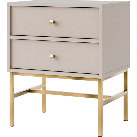 Szafka nocna 801 2S Beż Piaskowy TOKYO 3 Podstawowe