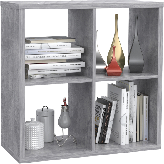 Regał z czterema wnękami MXXR221-U39 Beton Jasnoszary NET106 Podstawowe