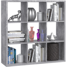 Regał z sześcioma wnękami MXXR331-U39 Beton Jasnoszary NET106 Podstawowe