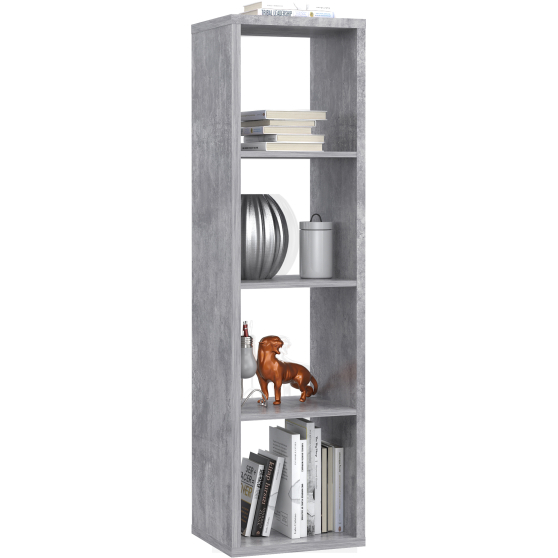 Regał wysoki MXXR411-U39 Beton Jasnoszary NET106 Podstawowe