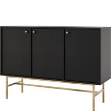 Komoda 813 3F Czarny Grafit TOKYO 3 Podstawowe