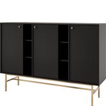 Komoda 823 3F Czarny Grafit TOKYO 3 Podstawowe