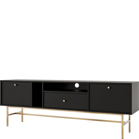 Szafka RTV 313 2K 1S Czarny Grafit TOKYO 3 Podstawowe