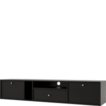 Szafka RTV 313 2K 1S Czarny Grafit TOKYO 4 Podstawowe