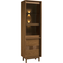 Witryna Prawa z oświetleniem CAN.030.13 CANTIERO KARMELOWY DĄB Podstawowe