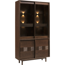 Witryna dwudrzwiowa z oświetleniem CAN.031.12 CANTIERO ORZECH Podstawowe