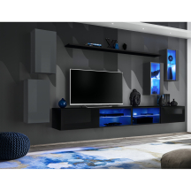 Meblościanka SWITCH SW 25 Czarny / Grafit SWITCH GRAFIT / CZARNY Podstawowe