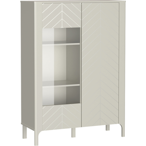 Kredens MM-3 z witryną Cashmere MALUMI CASHMERE Podstawowe