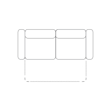 Sofa z funkcją spania 3 F COMPASS Podstawowe