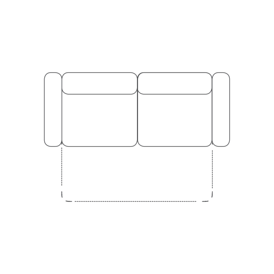Sofa z funkcją spania 3 F COMPASS Podstawowe