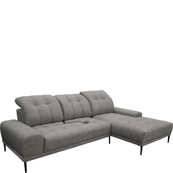 Narożnik z relaksem elektrycznym GRENADA z longchairem Lewy Podstawowe