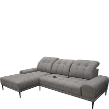 Narożnik z relaksem elektrycznym GRENADA z longchairem Prawy Podstawowe