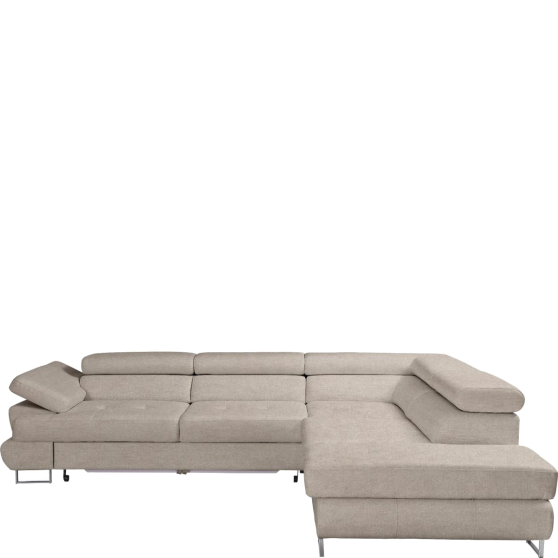 Narożnik rozkładany z regulowanymi zagłówkami LUTON Lewy Podstawowe